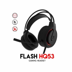 FANTECH HQ53 FLASH LIGHTWEIGHT RED/WHITE ACCENT LIGHTING GAMING HEADSET