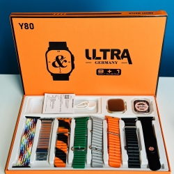 Y80 Ultra Smart Watch (8-in-1 Combo)